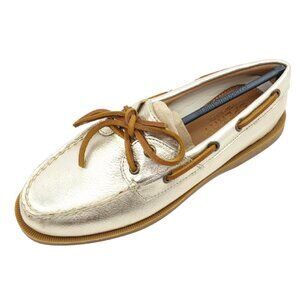 Sperry Top-Sider Platinum “Rudder” Women's Leather and Suede Boat Shoes